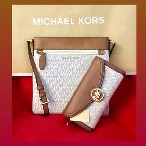 Michael Kors Connie NS Crossbody and Fulton Wallet